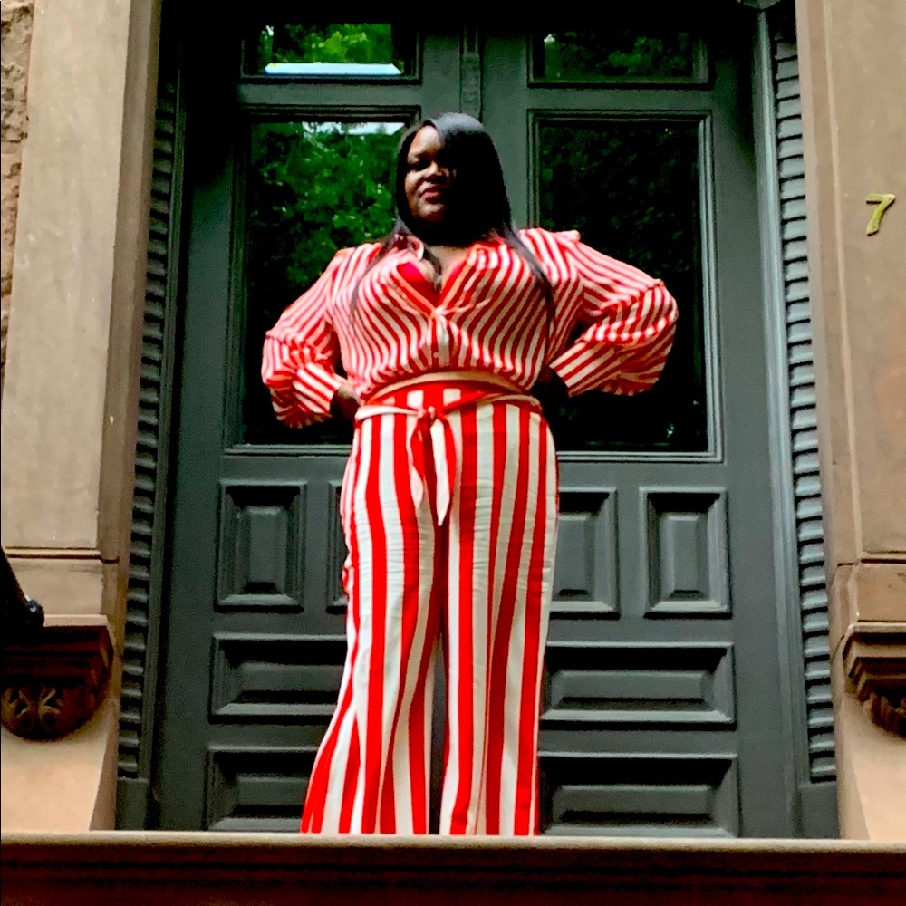 Gabrielle Union for Ny&Co Top and pant set